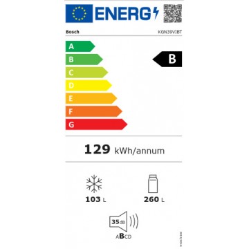 Bosch KGN39VIBT Ψυγειοκαταψύκτης NoFrost Υ203xΠ60xΒ66.5cm Inox